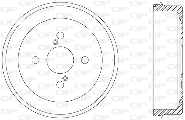 OPEN PARTS Тормозной барабан BAD9045.10